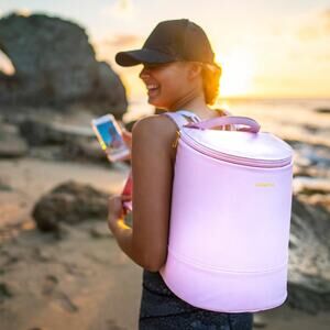 Corkcicle Eola Bucket Cooler Backpack Bag in Rose Quartz Cooler